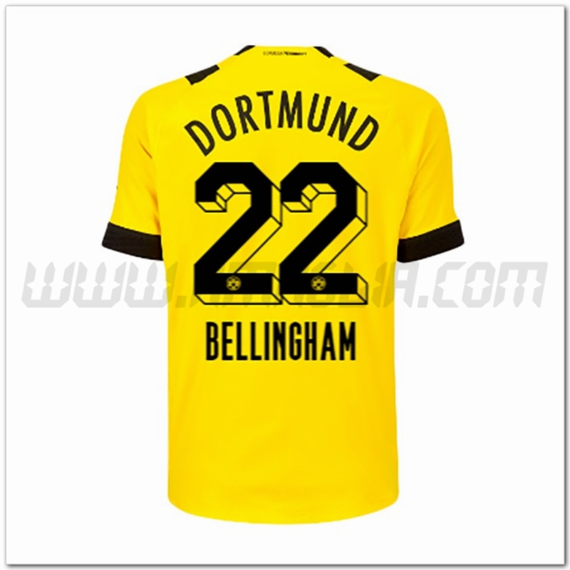 Maglia Dortmund BVB BELLINGHAM #22 Prima 2022-23 Ottima Qualit脿