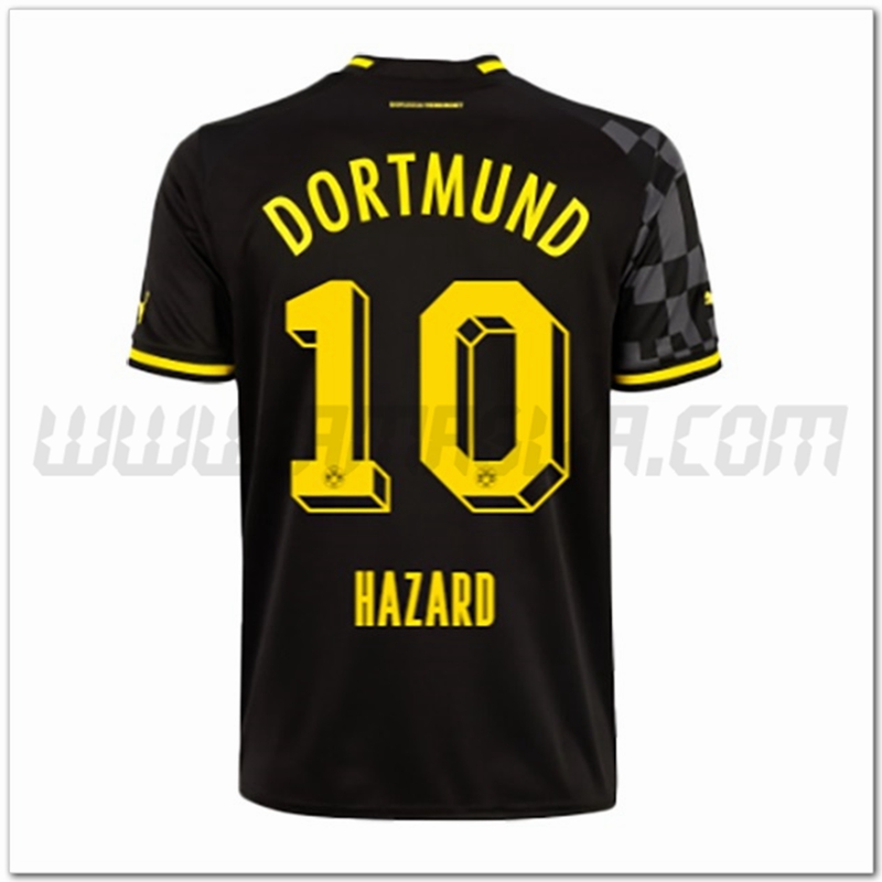 Maglia Dortmund BVB HAZARD #10 Seconda 2022-23 Buona Qualit脿