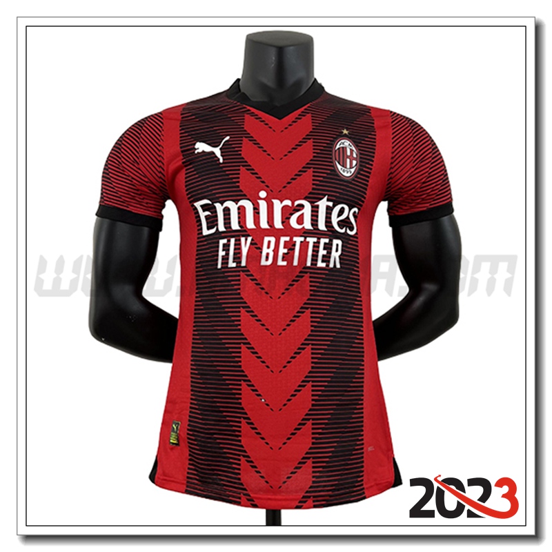 Maglia da AC Milan Prima 2023-24 Personalizzate Scontate