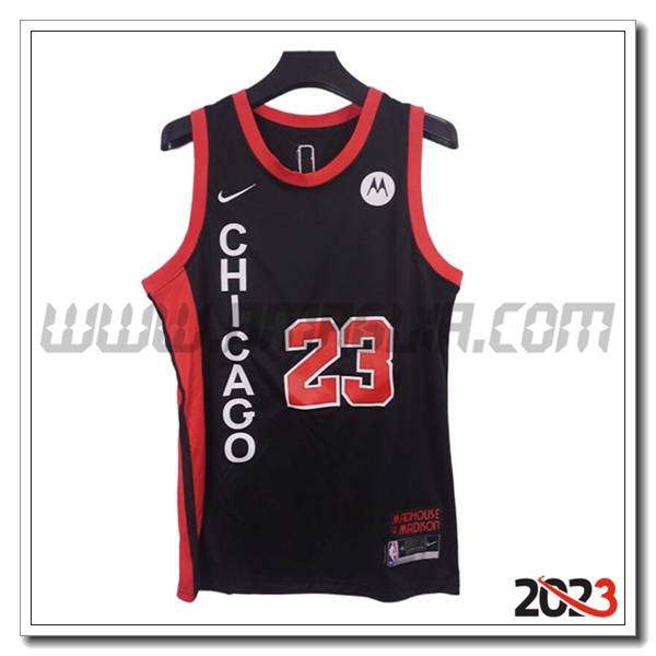 Maglia Chicago Bulls Jordan 23 202324 Nerorosso 03 Thailandia Economiche 